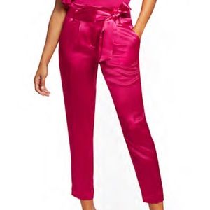 Pink Paper bag Pants